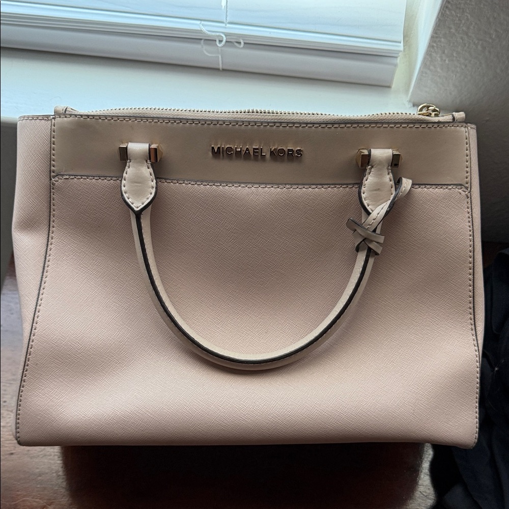 Michael Kors Beige Satchel Bag